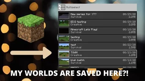 How do you not lose your minecraft world?