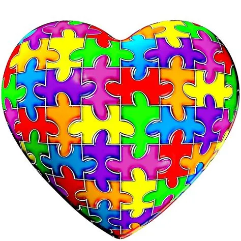 What color heart represents autism?