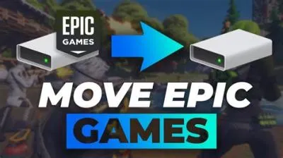 How do i move epic games to another drive?