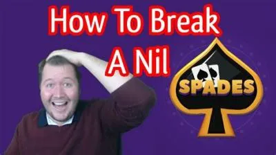 What is the best way to break a nil in spades?