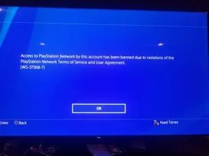 Have i been banned from ps4?