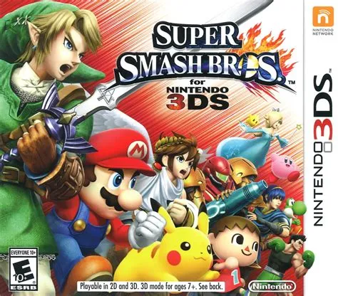 How much storage is super smash bros 3ds?