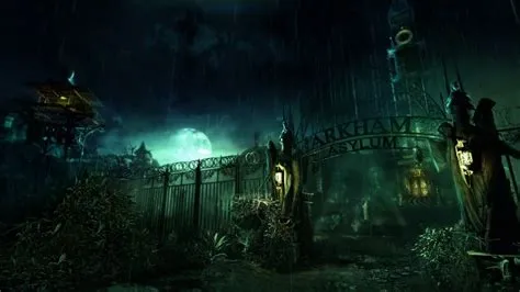 Who is kept in arkham asylum?