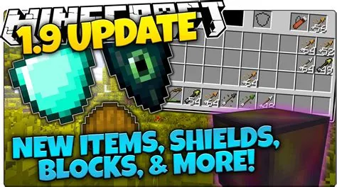 What was the minecraft 1.9 update called?