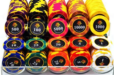 Are casino chips numbered?