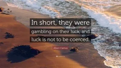 Is there luck in gambling?