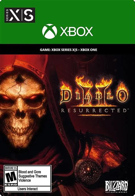 Does diablo 2 resurrected work on xbox one?