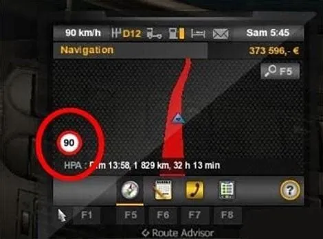 What is the real speed limit in ets2?