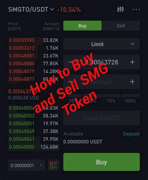 Where can i sell my smg token?