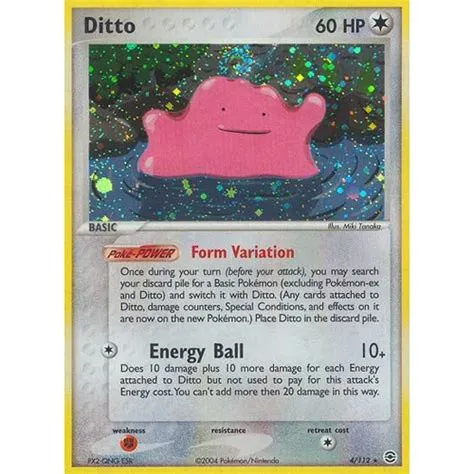 Is a ditto rare in fire red?