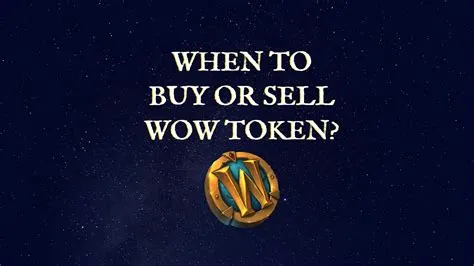 Can you sell wow tokens?