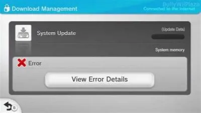 Why is my wii update failing?