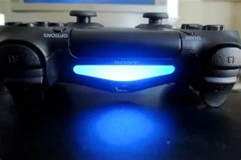 Why is the blue light on my ps4 controller always on?