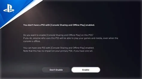 Why cant i share play on ps5?