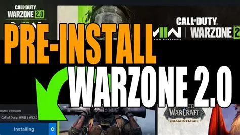 Can you pre install warzone 2?