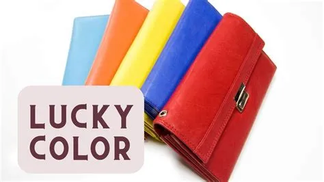 Which color wallet is lucky?