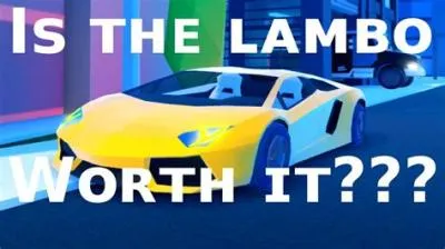 How much is lambo worth jailbreak?