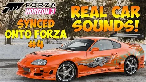 Does forza use real car sounds?