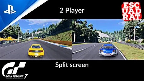 Can you use your own cars in split-screen gt7?