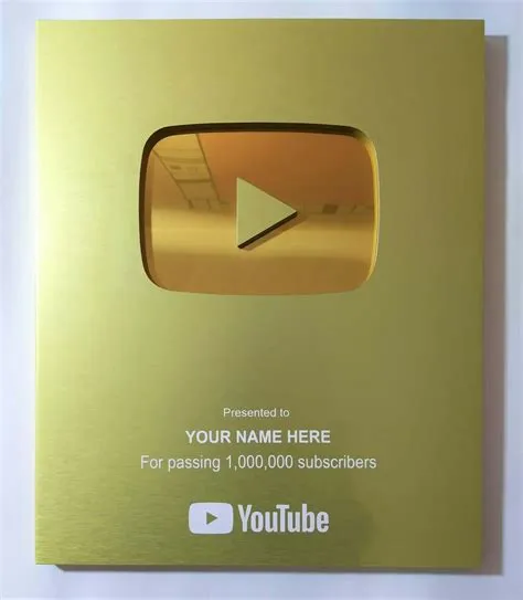 Is youtube gold button real gold?