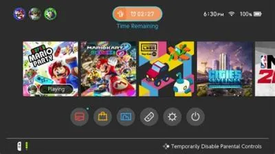 Is there a time limit per account on nintendo switch?