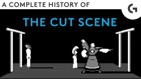 What was the first cutscene in a video game?