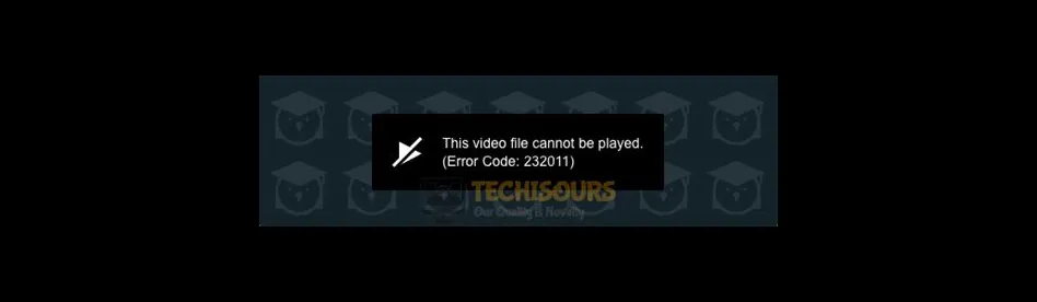What is error code 232011 on youtube?
