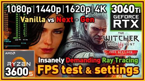 How much fps does the witcher 3 run on rtx 3060 ti?