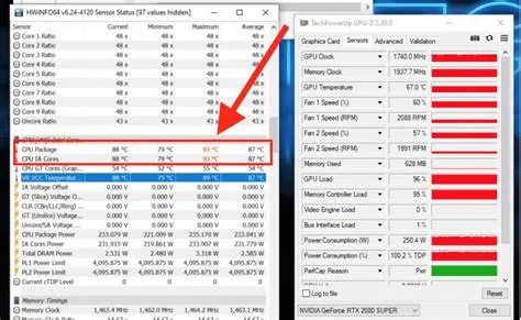 What is the cpu temp in mw2?