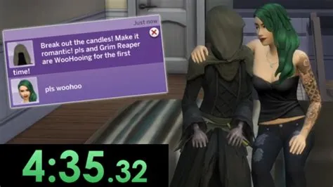 Can you flirt with death sims 4?