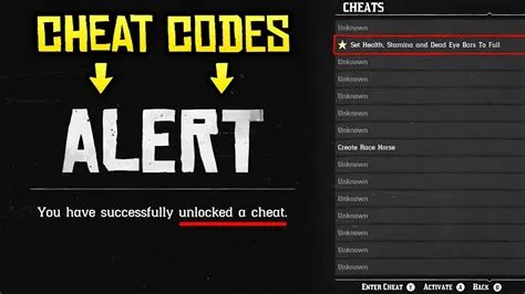 Can you enter cheat codes on ps4?