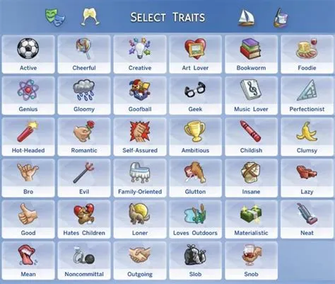 How do you see all traits in sims 4?