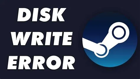 What causes disk write errors?