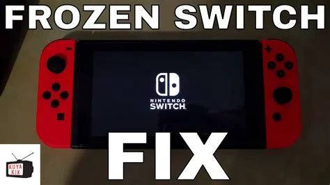 What to do if your nintendo switch froze and wont turn on?