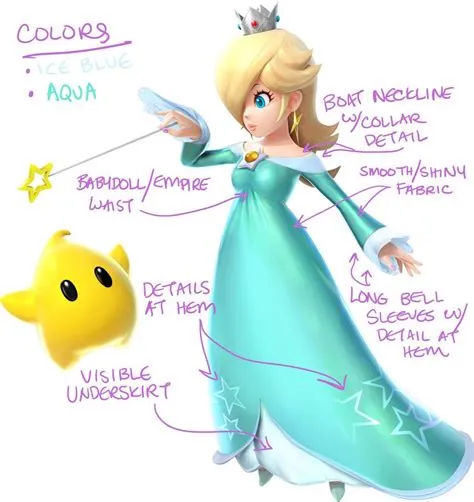 What color is rosalinas dress?