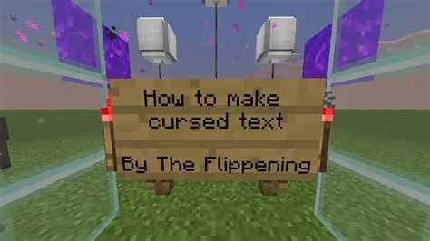 How to do minecraft cursed text?