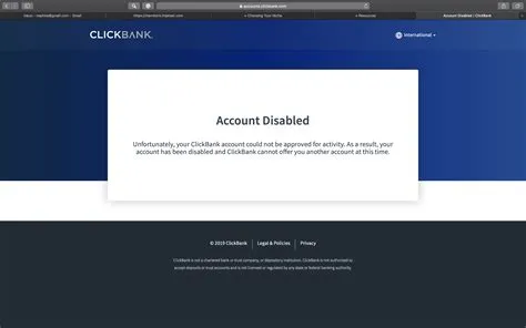 Why are accounts disabled?