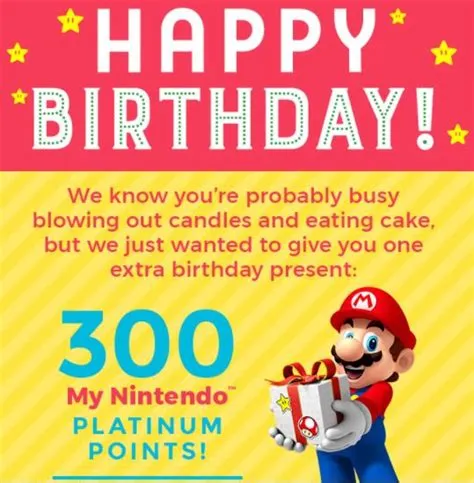 What is the nintendo birthday discount?