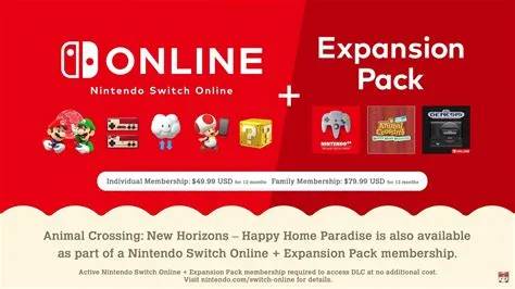 Do you have to pay for nintendo switch expansion pack?