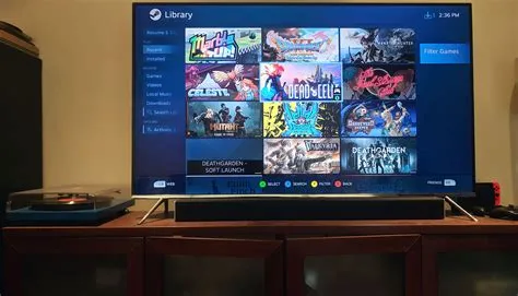 Can you play steam games on tv?