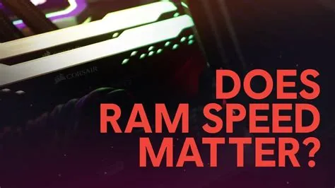 Does ram speed matter?