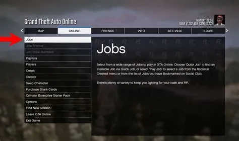 How do jobs work in gta online?