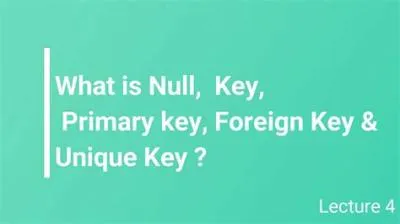 Can unique keys hold null?