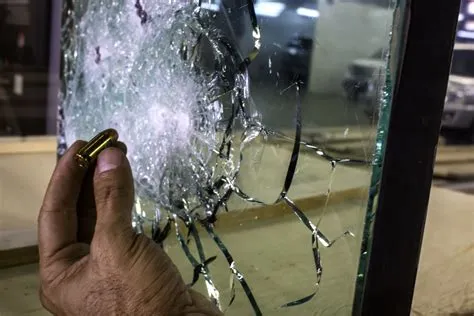 Can a gun break bulletproof glass?