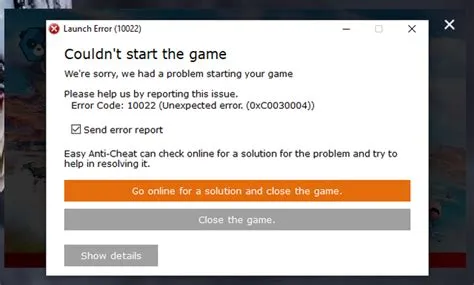 What is error code 0xc0030004 in fortnite?