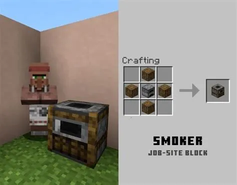 Can a smoker give a villager a job?