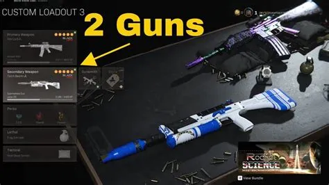 How many guns can you carry in warzone?