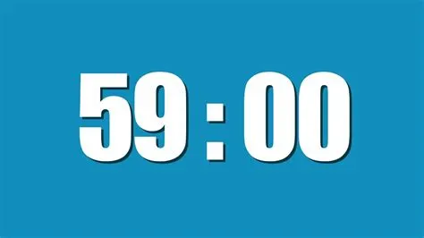 Is 1 minute 60 seconds or 59?