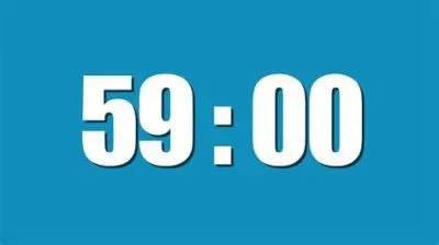 Is 1 minute 60 seconds or 59?