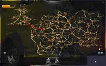 How big is the map on the road truck simulator?